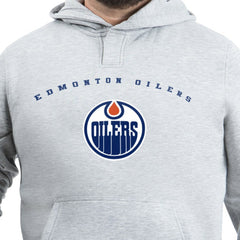 Edmonton Oilers G-III Sports by Carl Banks Adaptive Classic Team Arc Fleece Hoodie - Gray - NHL 203456986