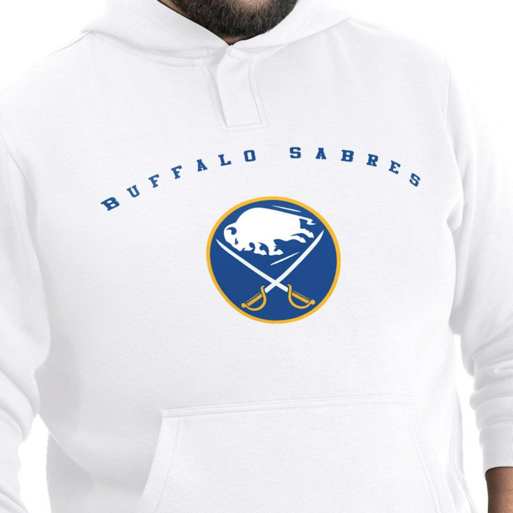 Buffalo Sabres G-III Sports by Carl Banks Adaptive Classic Team Arc Fleece Hoodie - White - NHL 203456987