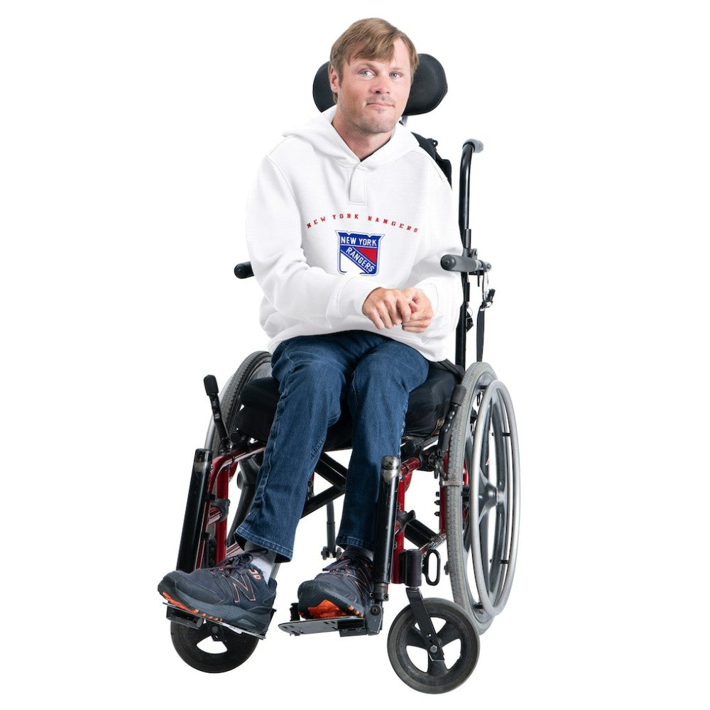 New York Rangers G-III Sports by Carl Banks Adaptive Classic Team Arc Fleece Hoodie - White - NHL 203456988