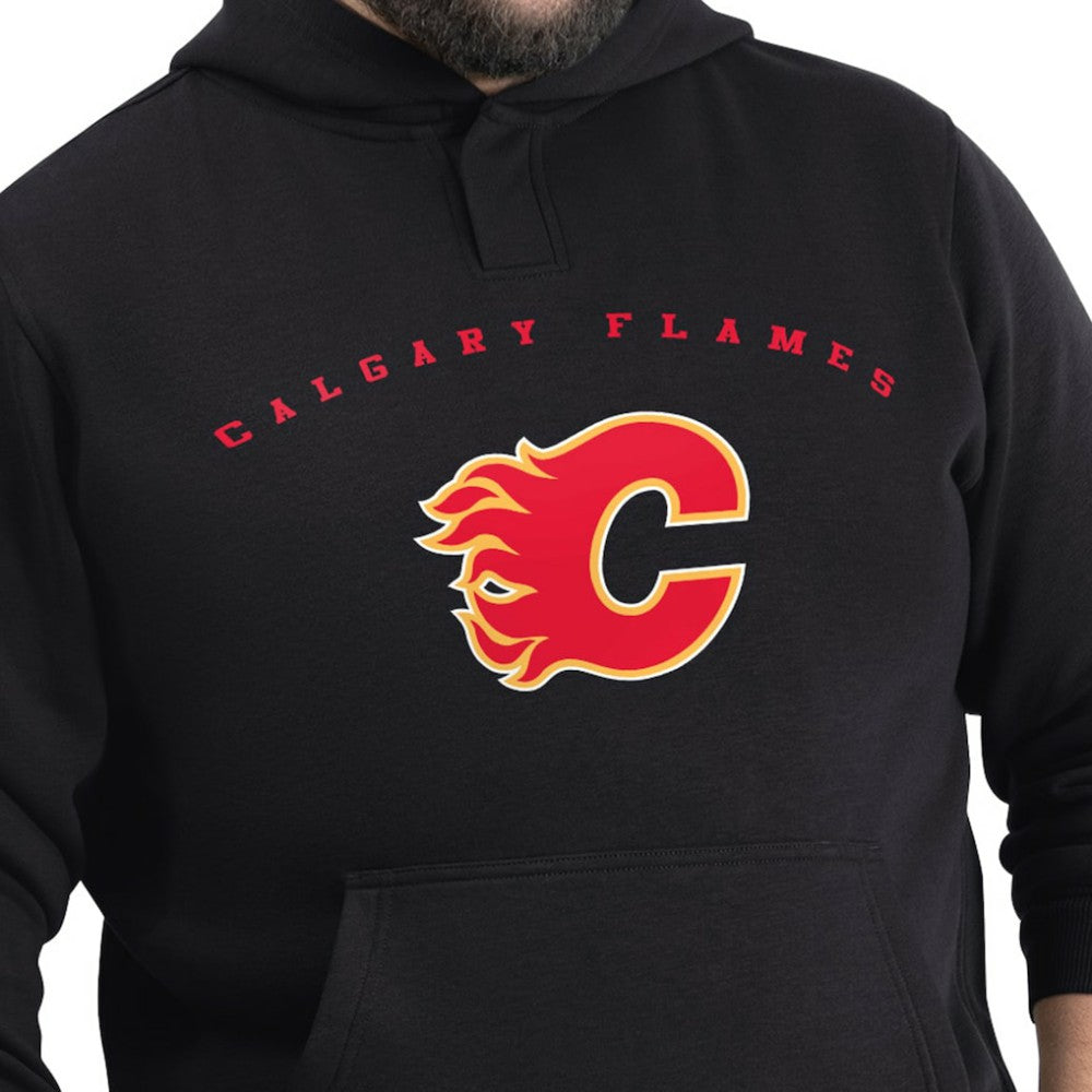 Calgary Flames G-III Sports by Carl Banks Adaptive Classic Team Arc Fleece Hoodie - Black - NHL 203456991