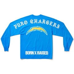 Los Angeles Chargers Born x Raised Unisex Long Sleeve Local T-Shirt Powder Blue