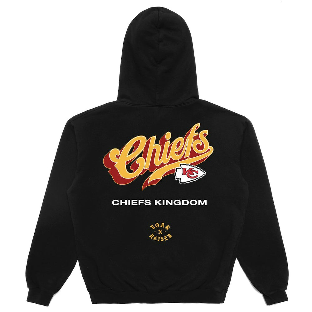 Kansas City Chiefs Born x Raised Unisex Pro Script Hoodie Black