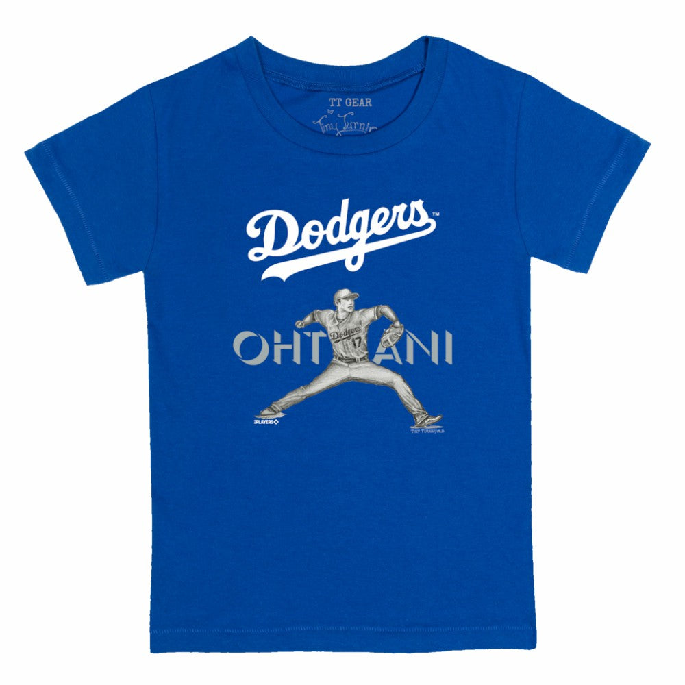 Shohei Ohtani Los Angeles Dodgers Tiny Turnip Youth Pitch Graphic T-Shirt - Royal - MLB on Sale