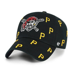 Pittsburgh Pirates '47 Women's Confetti Clean Up Adjustable Hat - Black - 47 brand Discount