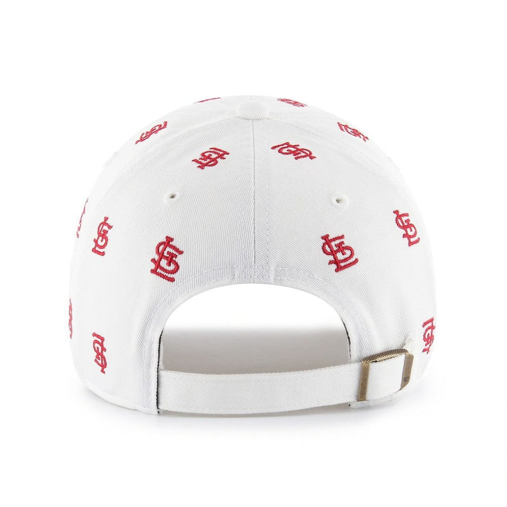 St. Louis Cardinals '47 Women's Confetti Clean Up Adjustable Hat - White - 47 brand Discount