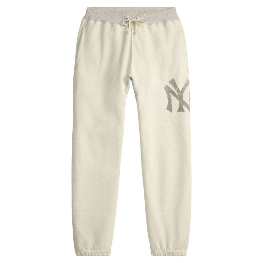 Yankees Polo Ralph Lauren Vintage Fleece Sweatpants - Cream - MLB Sale