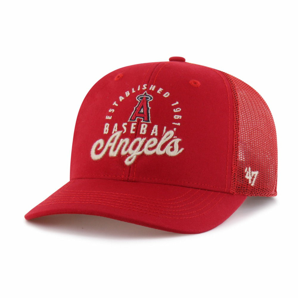 Los Angeles Angels '47 Pitstop Trucker Adjustable Hat - Red - 47 brand Discount