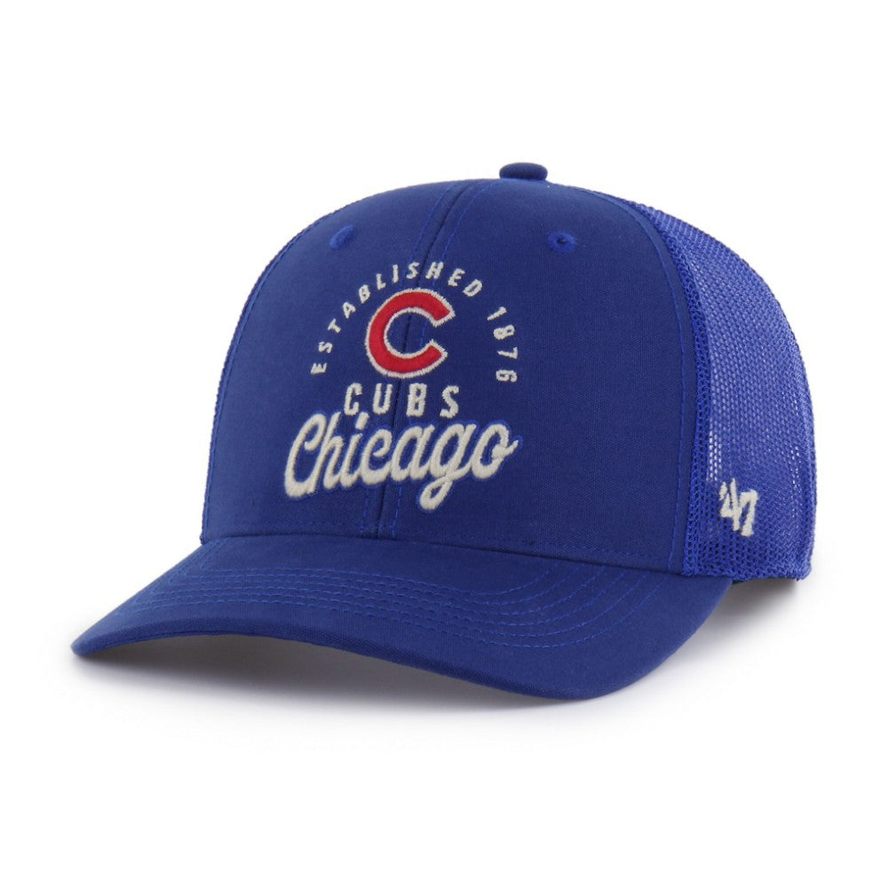 Chicago Cubs '47 Pitstop Trucker Adjustable Hat - Royal - 47 brand Discount