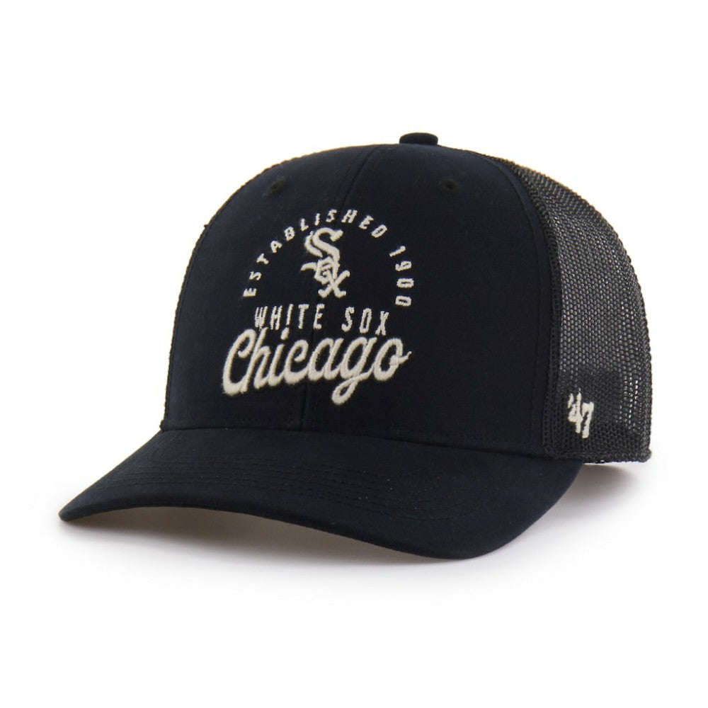 Chicago White Sox '47 Pitstop Trucker Adjustable Hat - Black - 47 brand Online