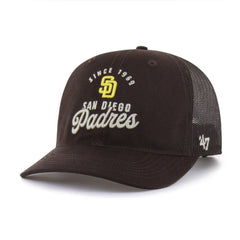 San Diego Padres '47 Pitstop Trucker Adjustable Hat - Brown - 47 brand Sale