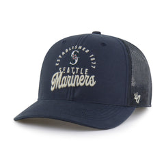 Seattle Mariners '47 Pitstop Trucker Adjustable Hat - Navy - 47 brand Discount