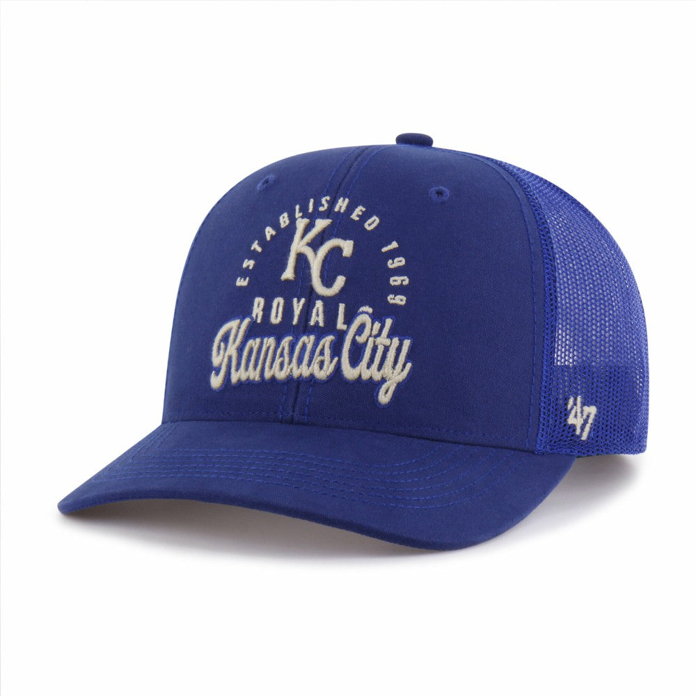 Kansas City Royals '47 Pitstop Trucker Adjustable Hat - Royal - 47 brand Online