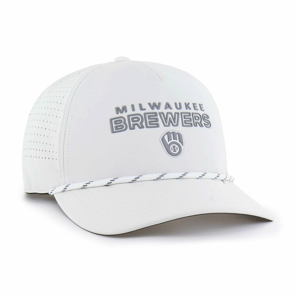 Milwaukee Brewers '47 Forward Vault Hitch Adjustable Hat - White - 47 brand on Sale