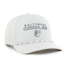 Baltimore Orioles '47 Forward Vault Hitch Adjustable Hat - White - 47 brand Lifestyle