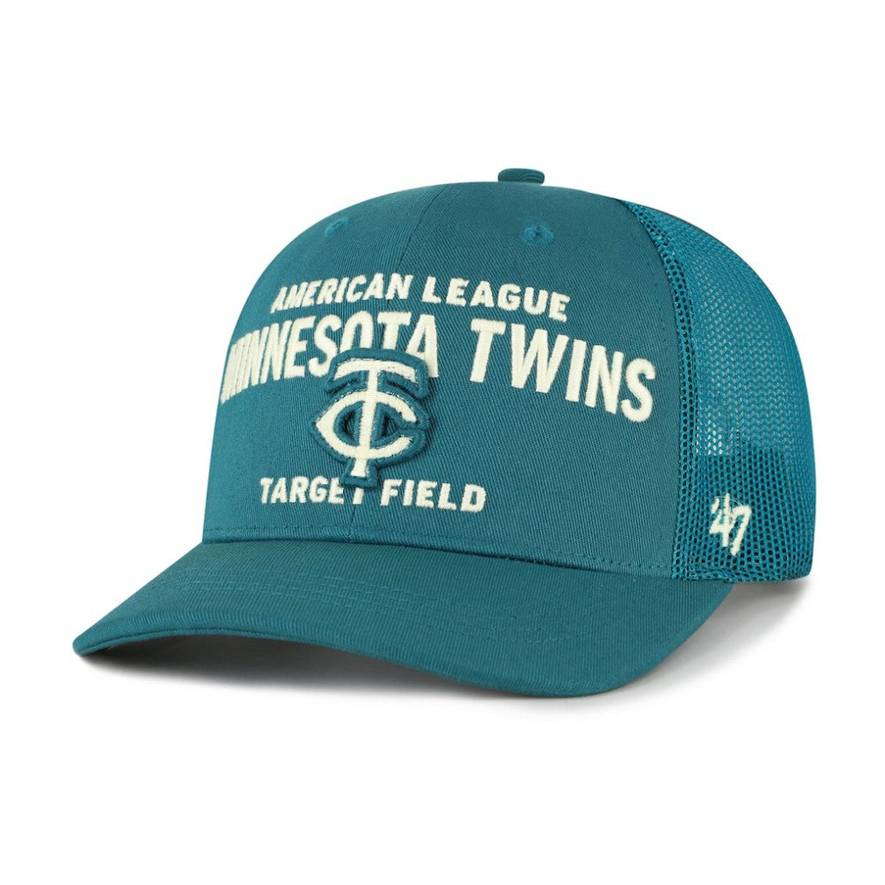 Minnesota Twins '47 Contemporary Hitch Adjustable Trucker Hat - Teal - 47 brand Discount