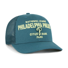 Philadelphia Phillies '47 Contemporary Hitch Adjustable Trucker Hat - Teal - 47 brand Lifestyle