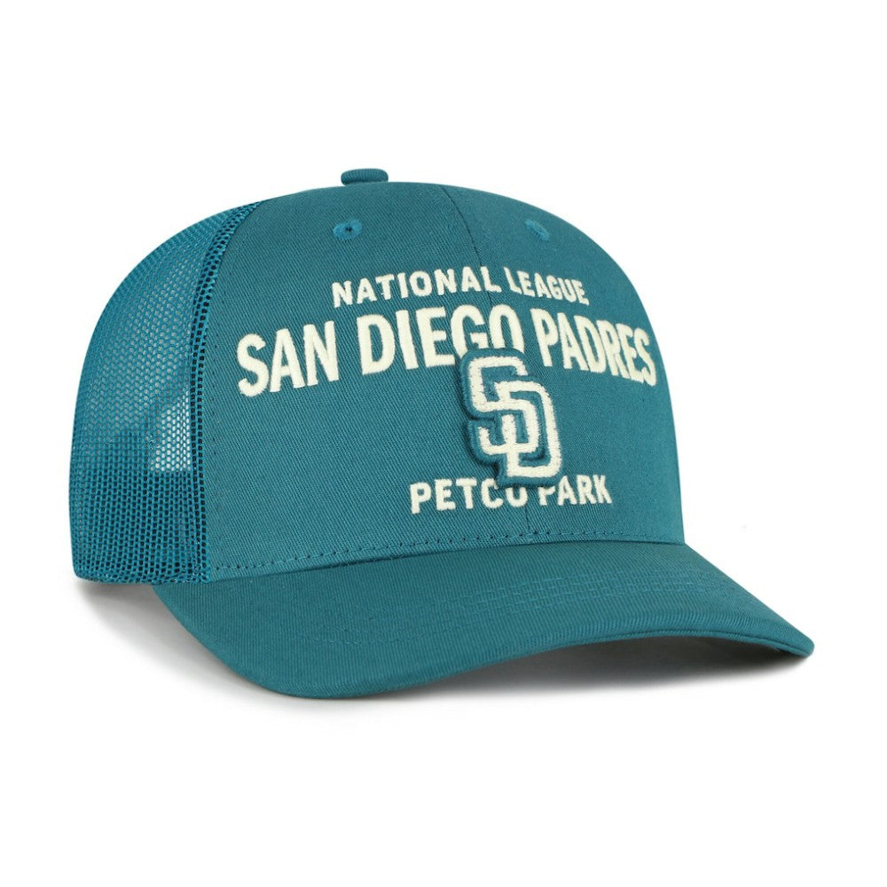 San Diego Padres '47 Contemporary Hitch Adjustable Trucker Hat - Teal - 47 brand on Sale