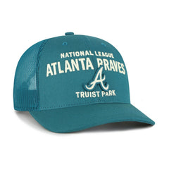 Atlanta Braves '47 Contemporary Hitch Adjustable Trucker Hat - Teal - 47 brand Lifestyle