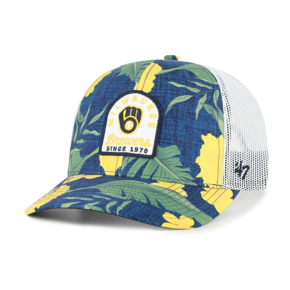 Milwaukee Brewers '47 Beachside Adjustable Trucker Hat - Navy - 47 brand Discount