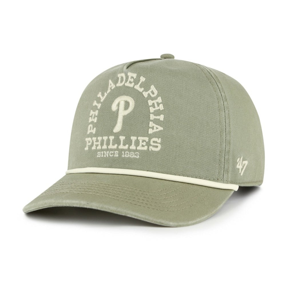 Philadelphia Phillies '47 Canyon Ranchero Hitch Adjustable Hat - Olive - 47 brand Lifestyle