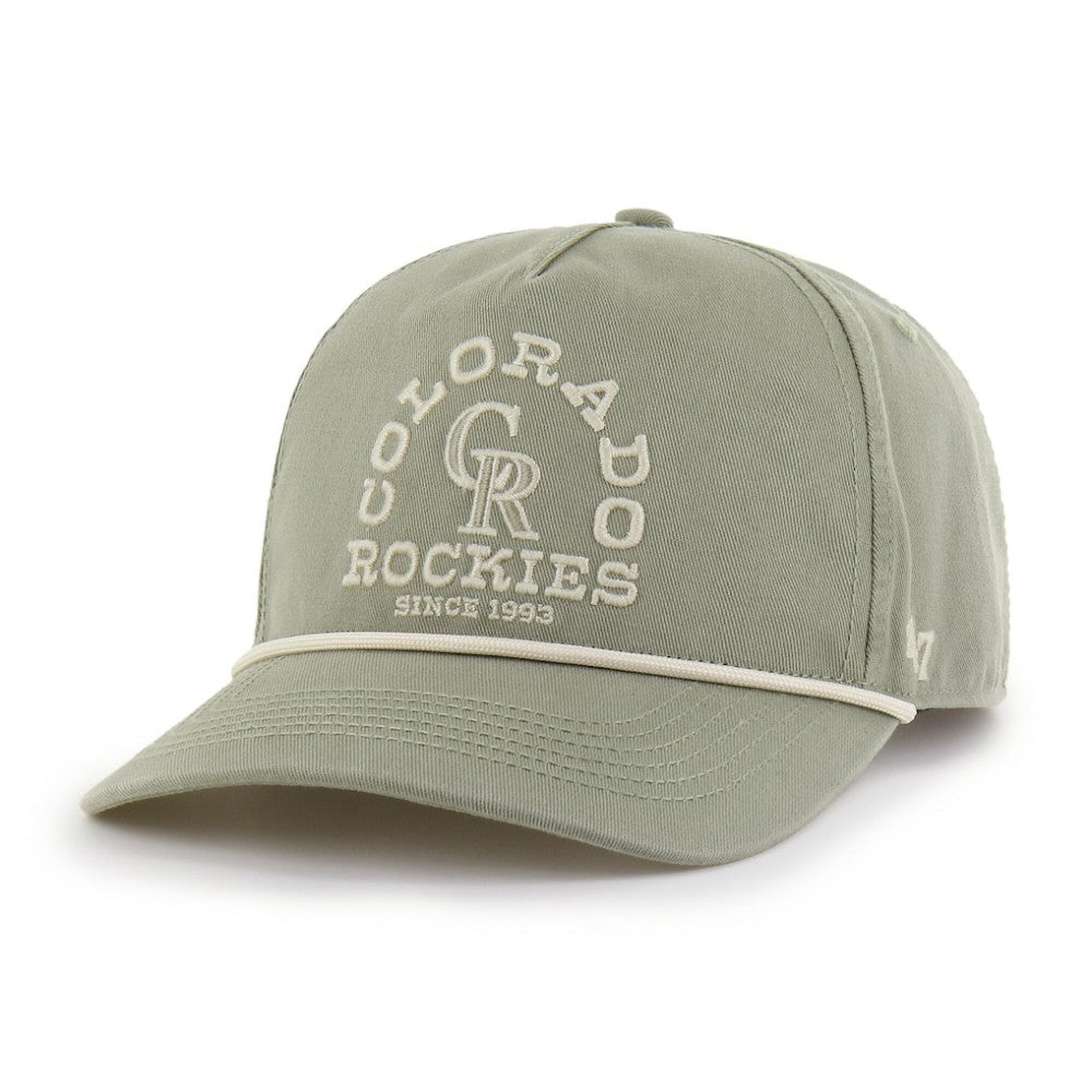 Colorado Rockies '47 Canyon Ranchero Hitch Adjustable Hat - Olive - 47 brand on Sale