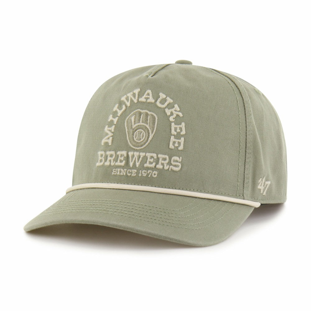 Milwaukee Brewers '47 Canyon Ranchero Hitch Adjustable Hat - Olive - 47 brand on Sale