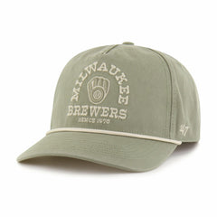 Milwaukee Brewers '47 Canyon Ranchero Hitch Adjustable Hat - Olive - 47 brand on Sale