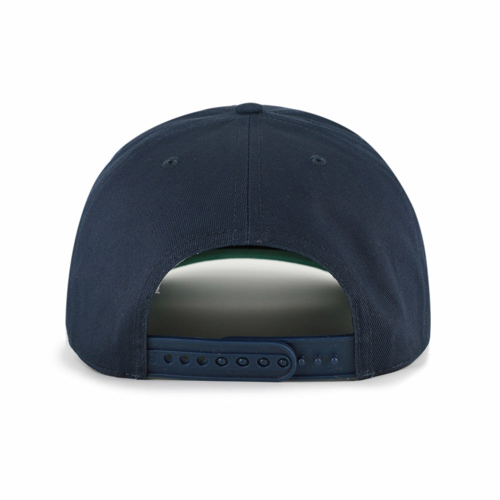 Minnesota Twins '47 Cooperstown Break Wood Suede Hitch Adjustable Hat - Navy/Brown - 47 brand Sale