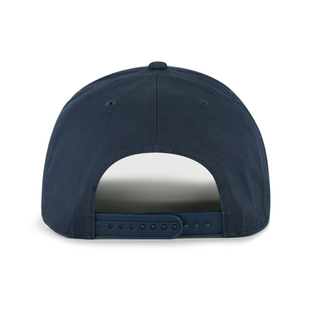 Houston Astros '47 Cooperstown Break Wood Suede Hitch Adjustable Hat - Navy/Brown - 47 brand Lifestyle