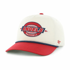 Los Angeles Angels '47 Frame Out Hitch Adjustable Hat - Natural/Red - 47 brand on Sale