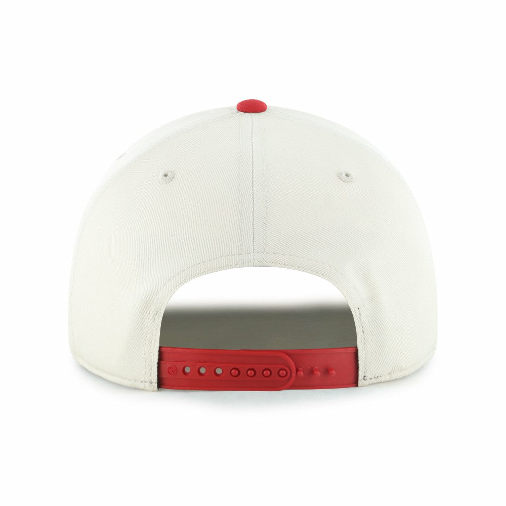 Los Angeles Angels '47 Frame Out Hitch Adjustable Hat - Natural/Red - 47 brand on Sale