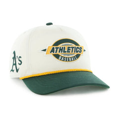 Athletics '47 Frame Out Hitch Adjustable Hat - Natural/Green - 47 brand Lifestyle