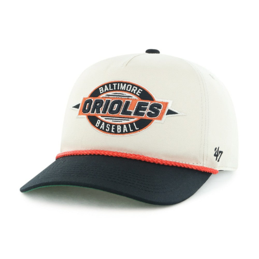 Baltimore Orioles '47 Frame Out Hitch Adjustable Hat - Natural/Black - 47 brand Sale
