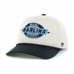 Miami Marlins '47 Frame Out Hitch Adjustable Hat - Natural - 47 brand Sale