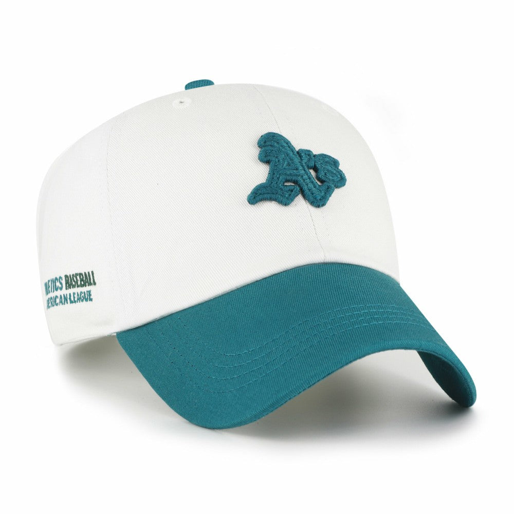 Athletics '47 Contemporary Tonal Clean Up Adjustable Hat - White/Teal - 47 brand Discount