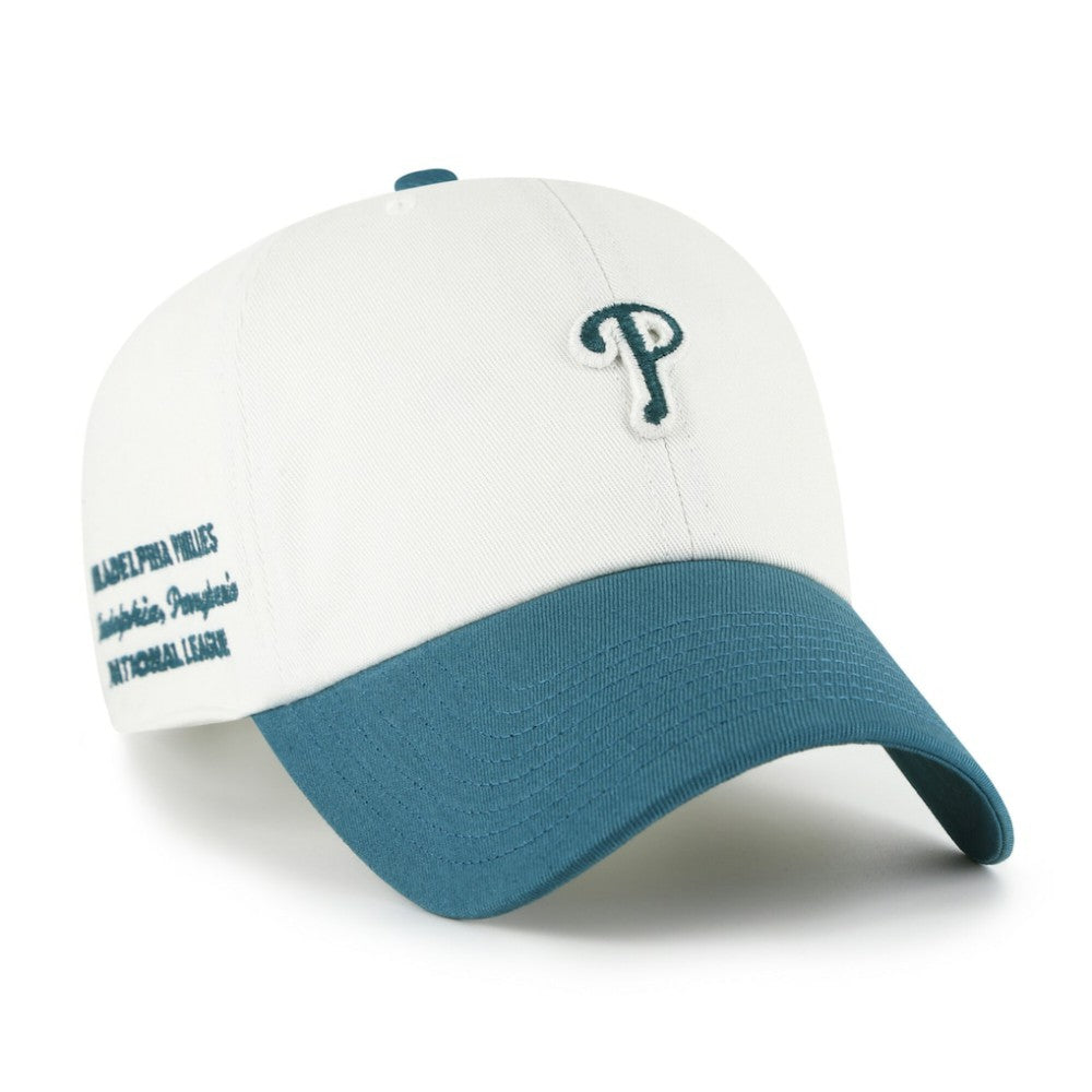 Philadelphia Phillies '47 Contemporary Tonal Clean Up Adjustable Hat - White/Teal - 47 brand on Sale
