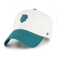 San Francisco Giants '47 Contemporary Tonal Clean Up Adjustable Hat - White/Teal - 47 brand Sale