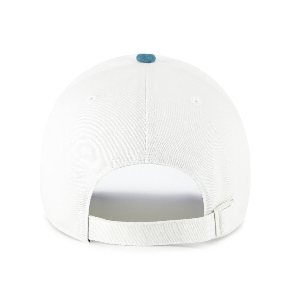 Toronto Blue Jays '47 Contemporary Tonal Clean Up Adjustable Hat - White/Teal - 47 brand Lifestyle