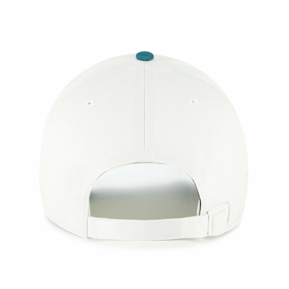 Miami Marlins '47 Contemporary Tonal Clean Up Adjustable Hat - White/Teal - 47 brand Lifestyle