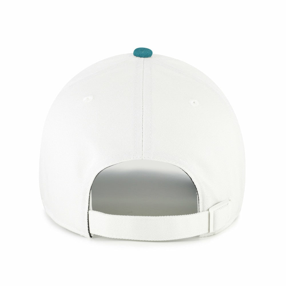 Cleveland Guardians '47 Contemporary Tonal Clean Up Adjustable Hat - White/Teal - 47 brand Lifestyle
