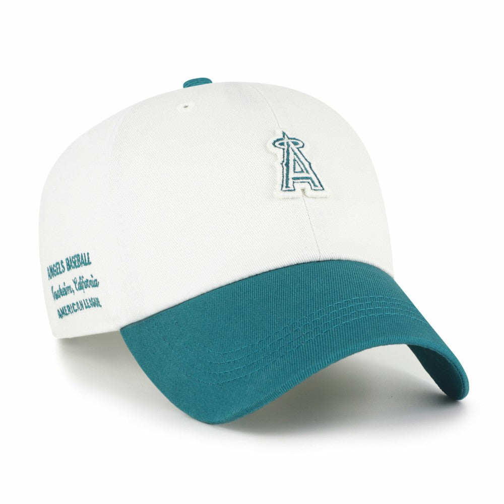 Los Angeles Angels '47 Contemporary Tonal Clean Up Adjustable Hat - White/Teal - 47 brand Sale