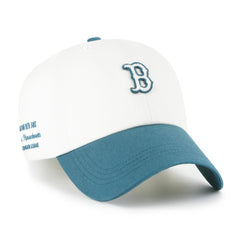 Boston Red Sox '47 Contemporary Tonal Clean Up Adjustable Hat - White/Teal - 47 brand Lifestyle