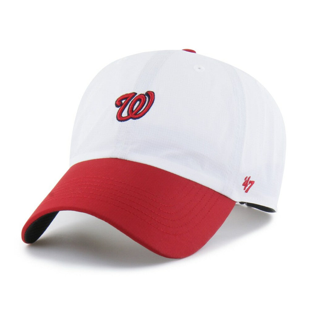 Washington Nationals '47 Vista Mini Clean Up brrr° Adjustable Hat - White/Red - 47 brand on Sale