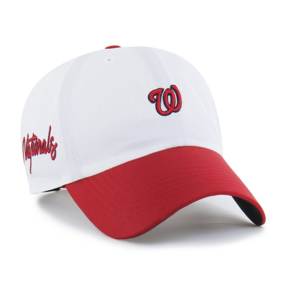 Washington Nationals '47 Vista Mini Clean Up brrr° Adjustable Hat - White/Red - 47 brand on Sale