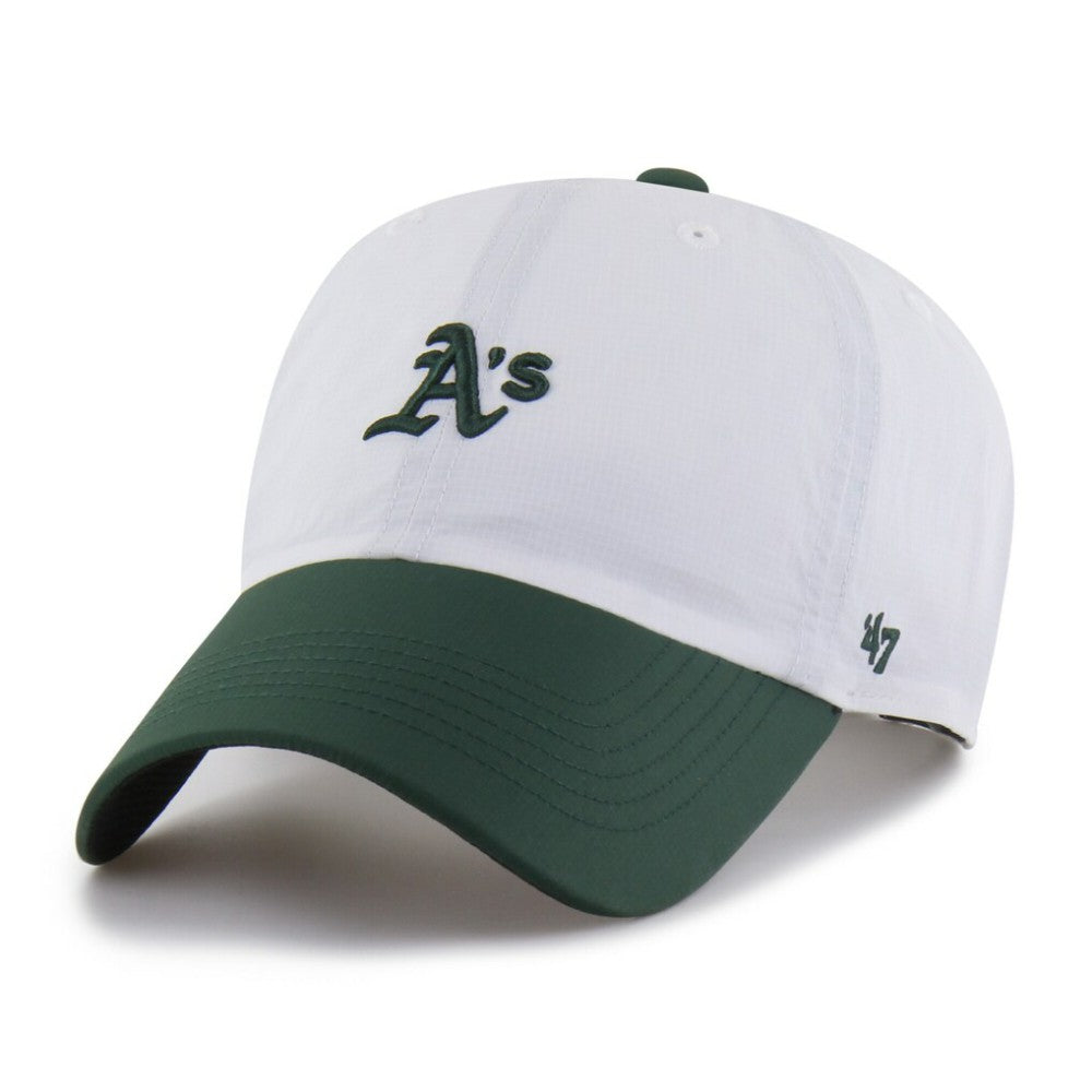 Athletics '47 Vista Mini Clean Up brrr° Adjustable Hat - White/Green - 47 brand on Sale