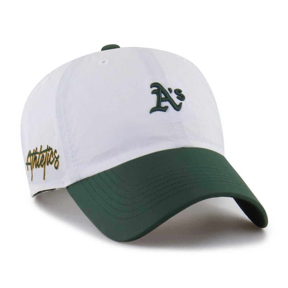 Athletics '47 Vista Mini Clean Up brrr° Adjustable Hat - White/Green - 47 brand on Sale