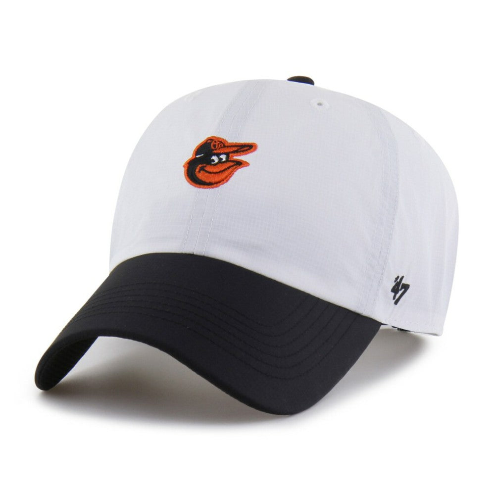 Baltimore Orioles '47 Vista Mini Clean Up brrr° Adjustable Hat - White/Black - 47 brand Lifestyle