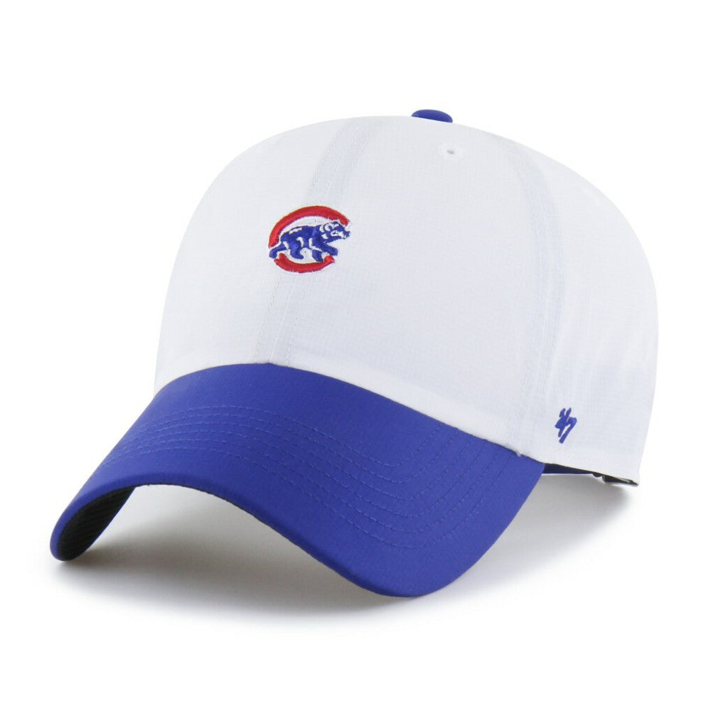 Chicago Cubs '47 Vista Mini Clean Up brrr° Adjustable Hat - White/Royal - 47 brand on Sale