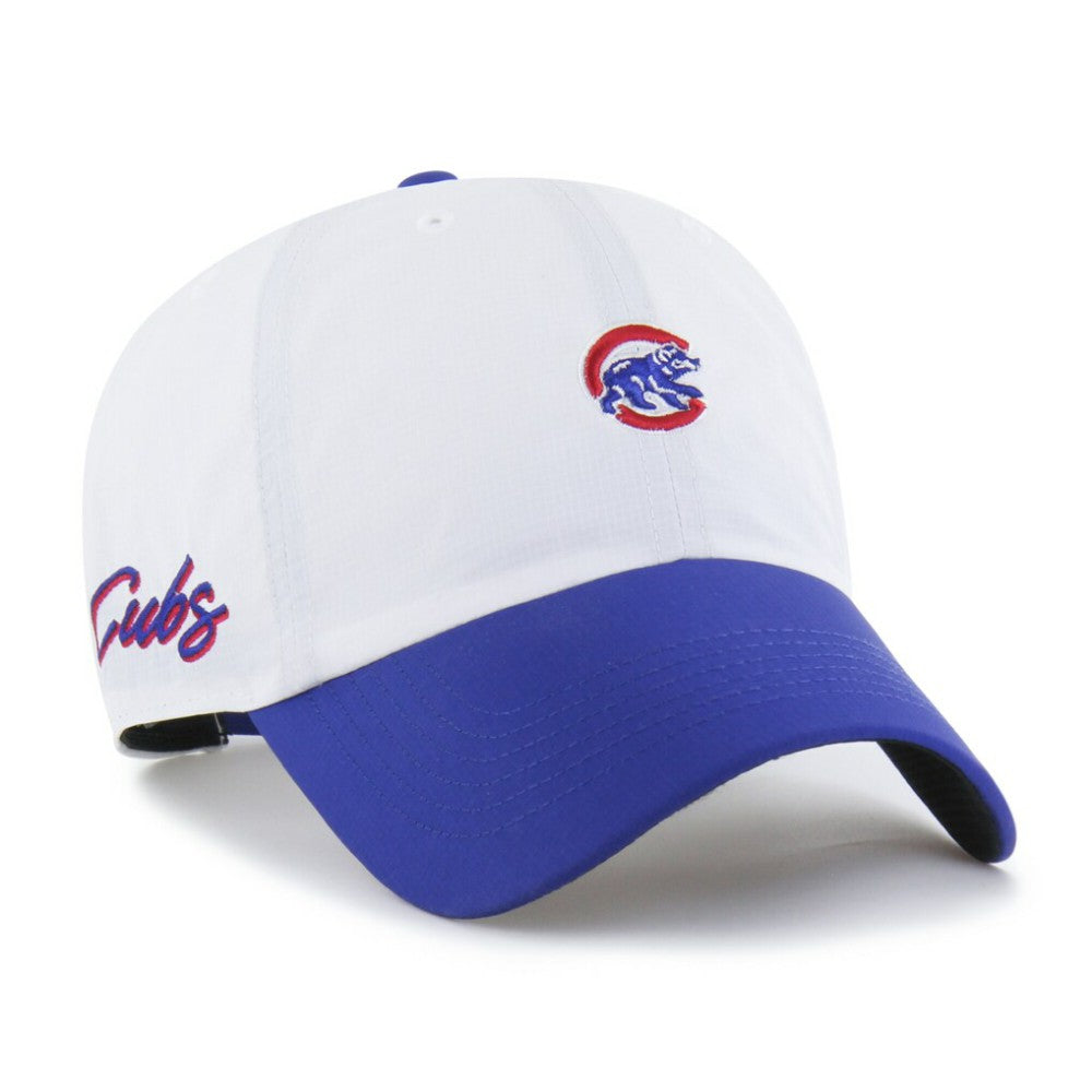 Chicago Cubs '47 Vista Mini Clean Up brrr° Adjustable Hat - White/Royal - 47 brand on Sale