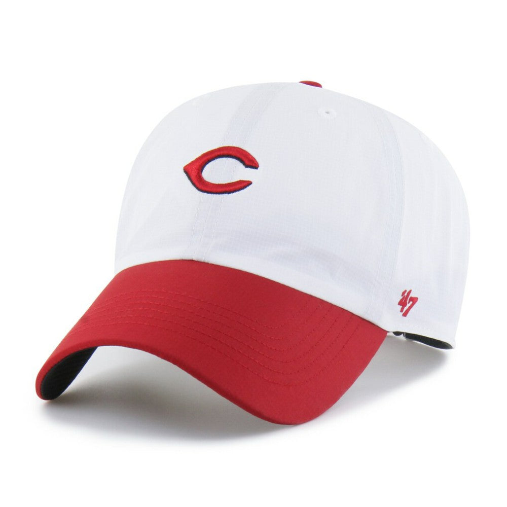 Cincinnati Reds '47 Vista Mini Clean Up brrr° Adjustable Hat - White/Red - 47 brand on Sale
